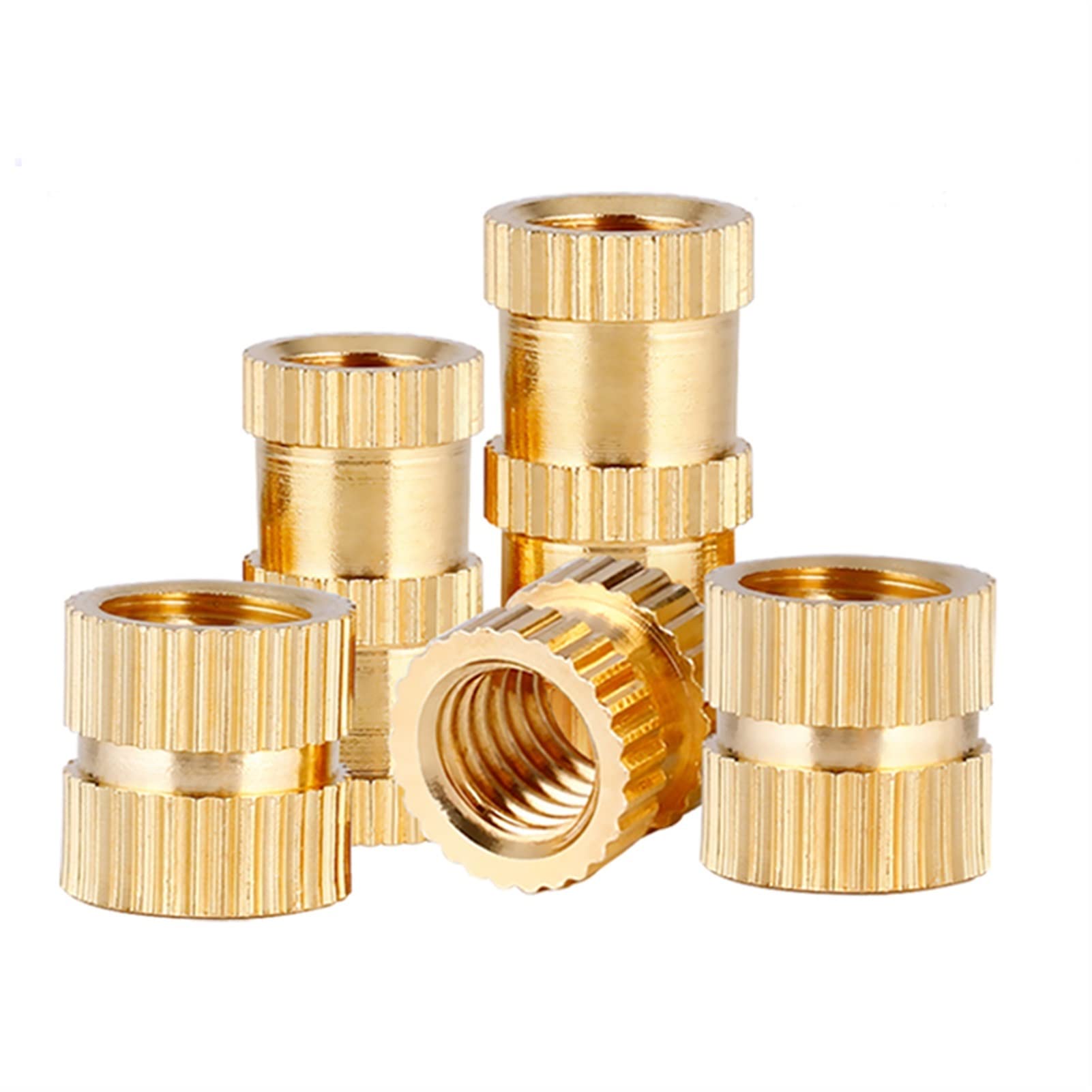 糸ヌンチャク！ Amazon.com: Etaclover Zkenyao-Rivet Nut Insert Knurled Nuts Brass